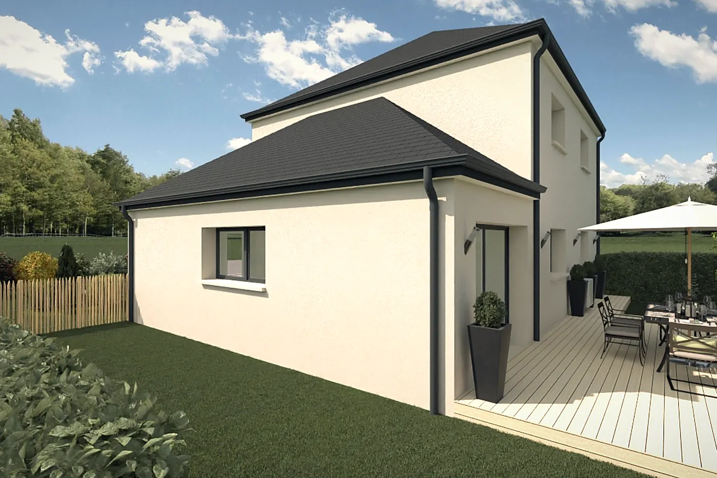 Sinaï — rendu 2 sur 3, maison à étage de 125 m²