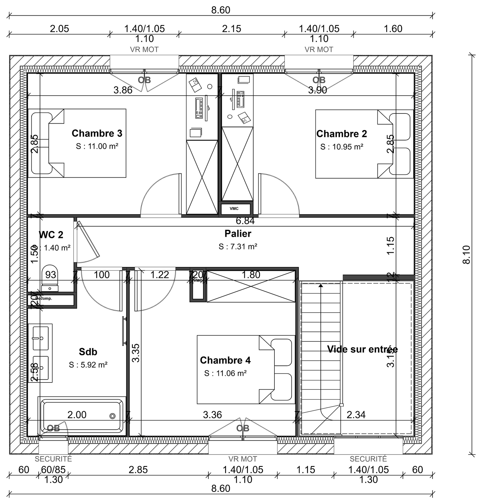 Plan du modèle Sinaï