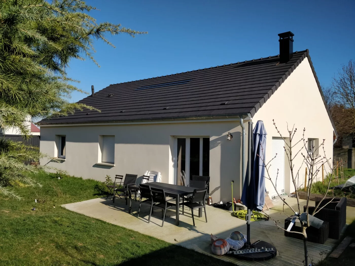Maison de plain-pied, 3 chambres