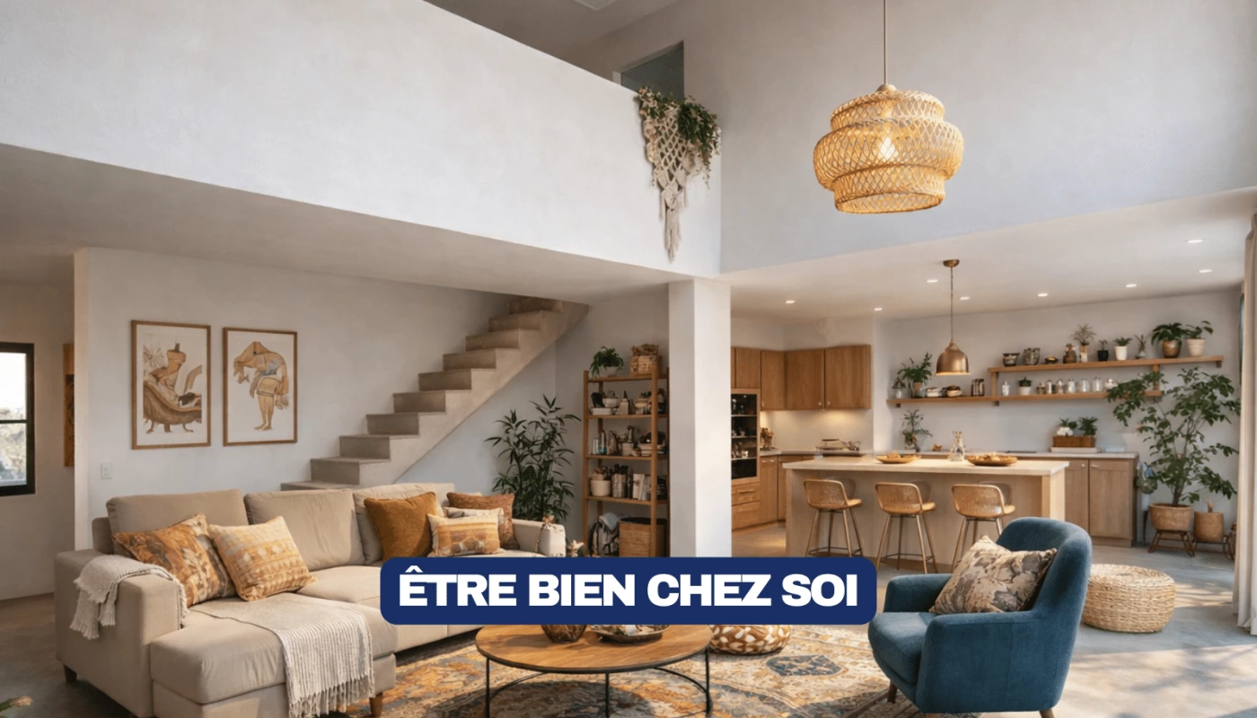 Une grande pièce de vie pensée pour le confort au quotidien