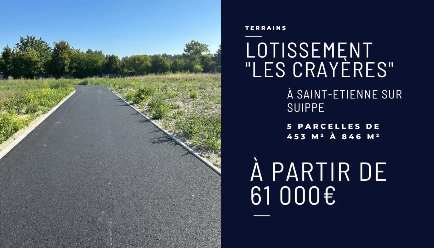 Terrain à vendre près de Reims : découvrez les parcelles disponibles à Saint-Étienne-sur-Suippe