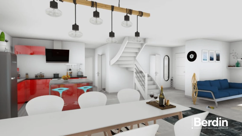 Fleuri — rendu 8 sur 9, maison à étage de 143 m²