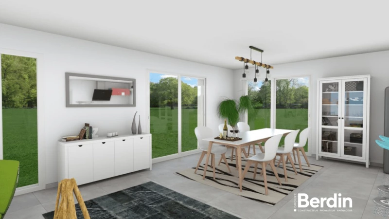 Fleuri — rendu 9 sur 9, maison à étage de 143 m²