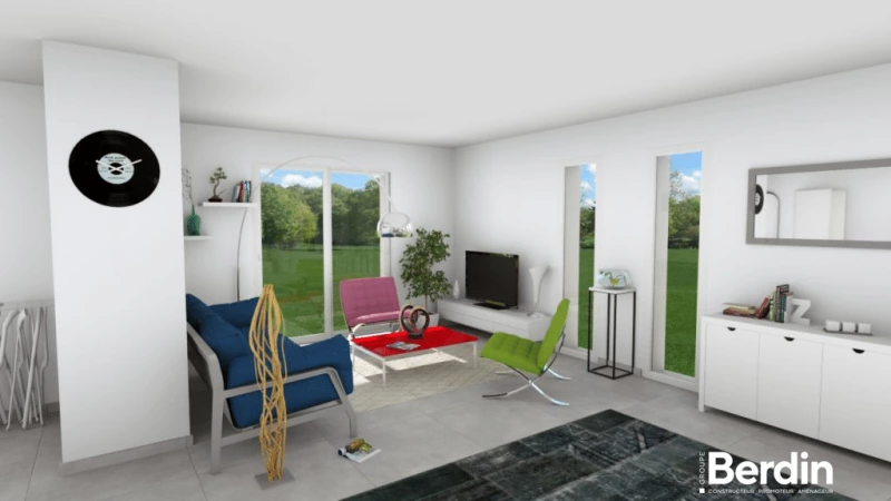 Fleuri — rendu 1 sur 9, maison à étage de 143 m²