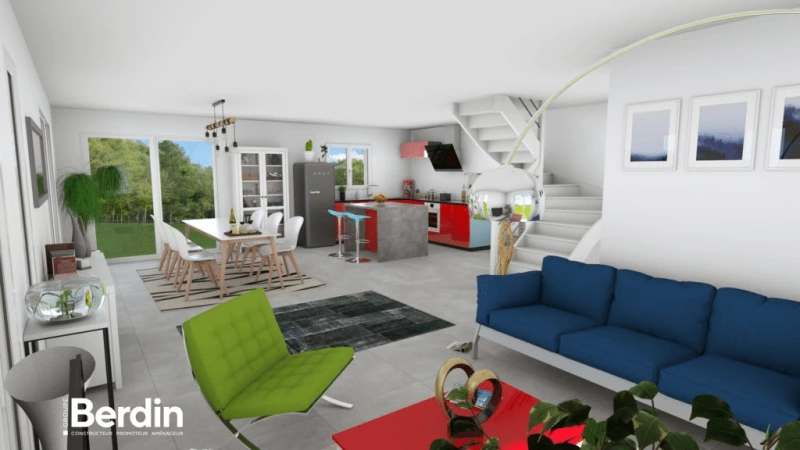 Fleuri — rendu 3 sur 9, maison à étage de 143 m²