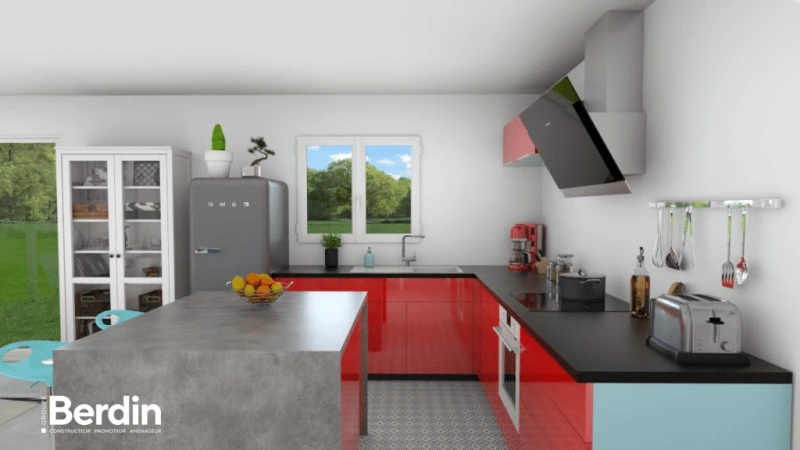 Fleuri — rendu 5 sur 9, maison à étage de 143 m²