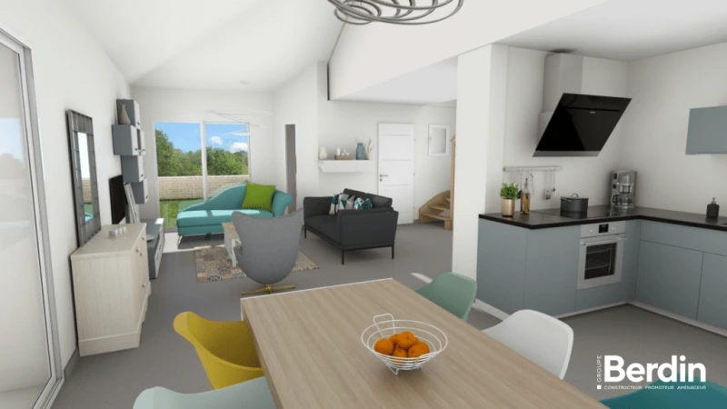 Tournette — rendu 1 sur 4, maison à étage de 114 m²
