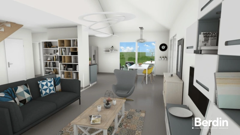 Tournette — rendu 2 sur 4, maison à étage de 114 m²
