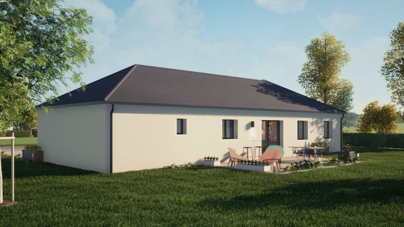 Mikeno — rendu 2 sur 7, maison de plain-pied de 108 m²