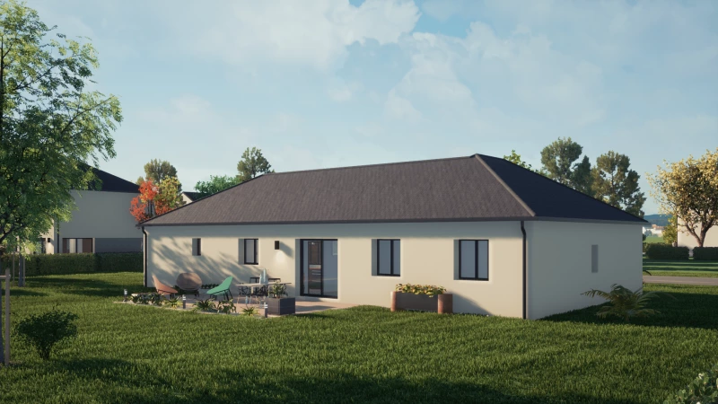 Mikeno — rendu 3 sur 7, maison de plain-pied de 108 m²