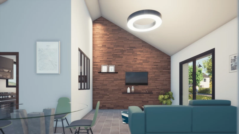 Mikeno — rendu 5 sur 7, maison de plain-pied de 108 m²