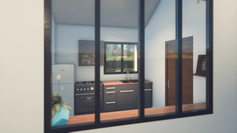 Mikeno — rendu 6 sur 7, maison de plain-pied de 108 m²