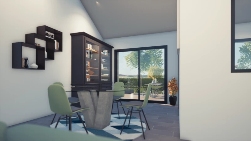 Mikeno — rendu 7 sur 7, maison de plain-pied de 108 m²