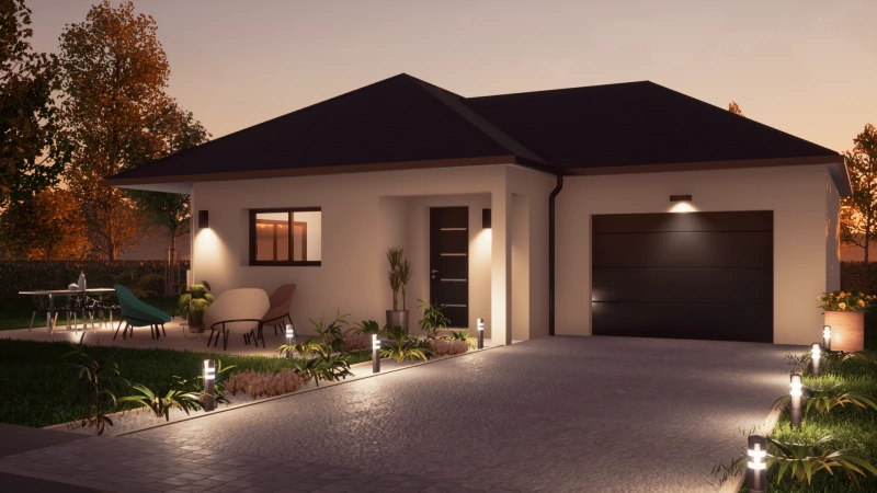 Lorentides — rendu 4 sur 7, maison de plain-pied de 115 m²