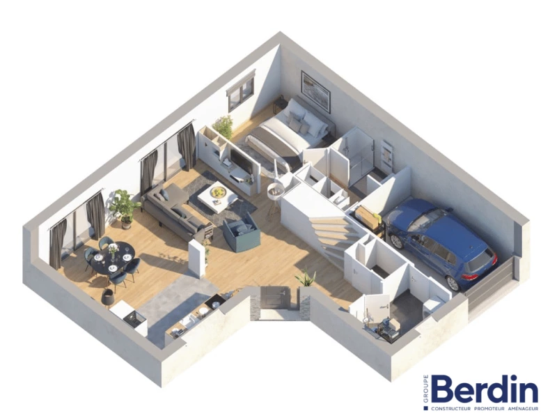 Pierra — rendu 2 sur 2, maison à étage de 126 m²