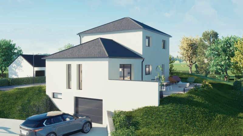 Morvan — rendu 1 sur 5, maison à étage de 138 m²