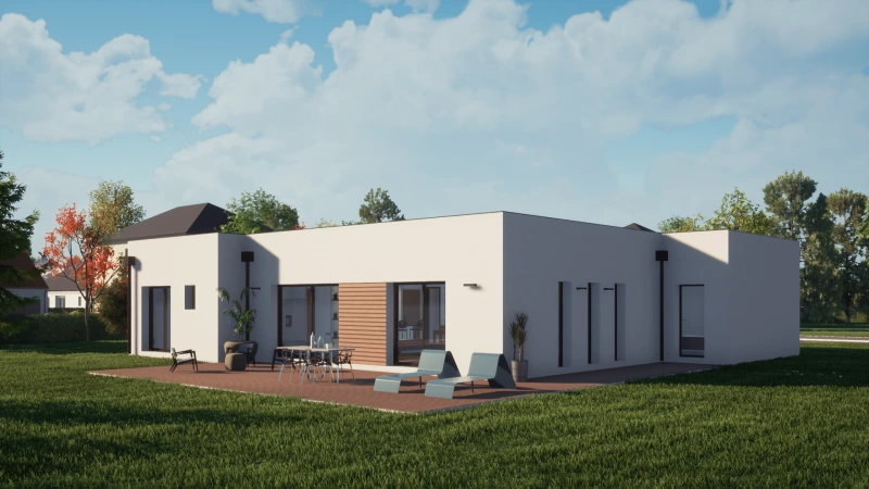 Aneto — rendu 3 sur 3, maison de plain-pied de 133 m²