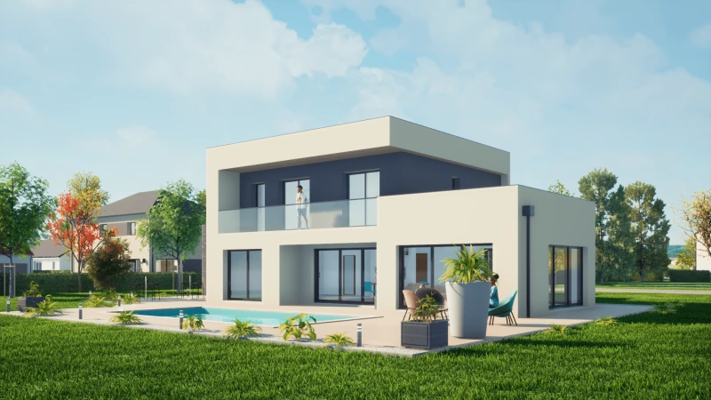 Santis — rendu 1 sur 2, maison à étage de 203 m²