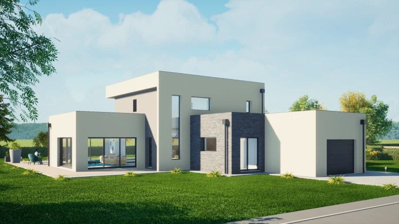 Santis — rendu 2 sur 2, maison à étage de 203 m²