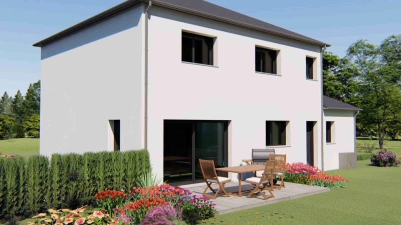 Comborsier — rendu 1 sur 2, maison à étage de 160 m²
