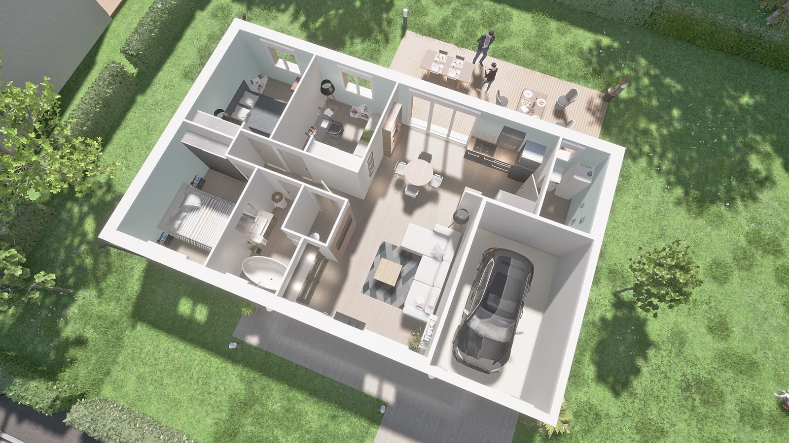 plan intérieur maison smart