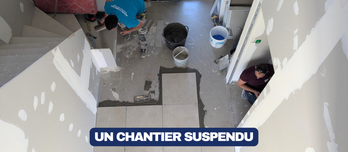 Chantier construction maison