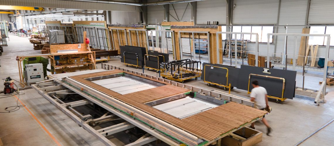 Usine Booa pour la construction délocalisée de maisons et de bâtiments tertiaire