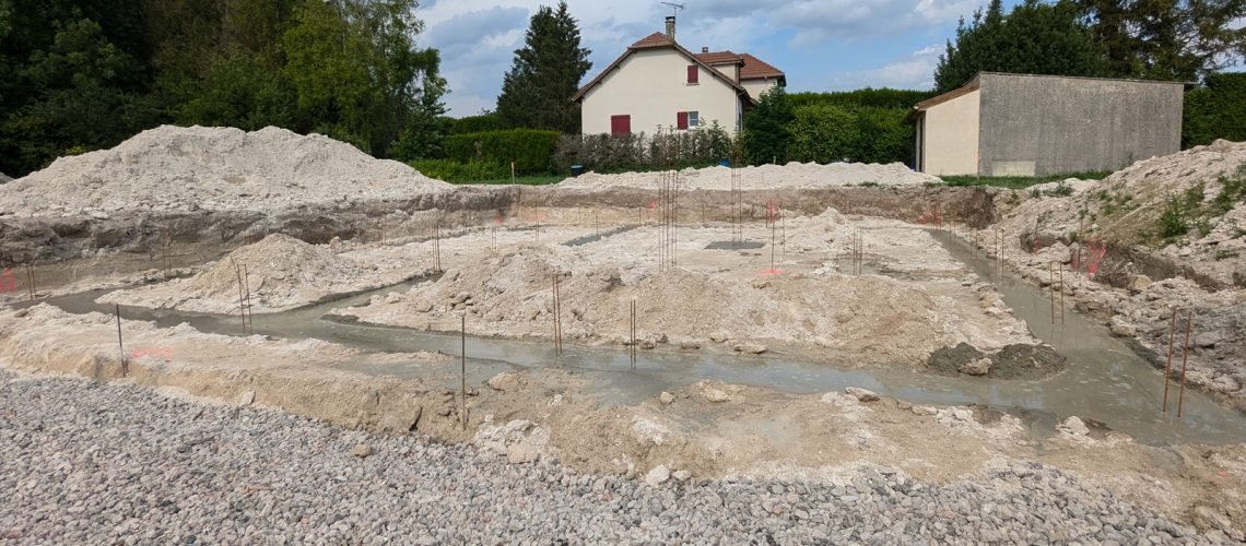 Fondations nouvelle construction Maisons Berdin